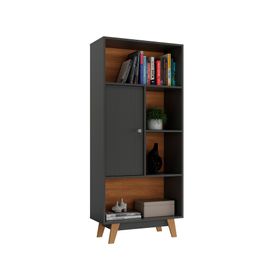 Librero HO-2997 negro 1 puerta 153x68x30 cm