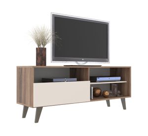 Rack TV 55" Detroit 750 nogueira/off white