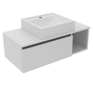 Mueble lavamanos BN3601 blanco 1 puerta + lavamanos