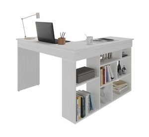 Escritorio en L HO-2998 blanco 75x115.5x120 cm