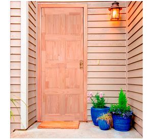 Puerta pino radiata 8 paneles Finger 90x210 cm