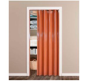 Puerta Plegable Lisa PVC Café claro 90x200 cm Baldara