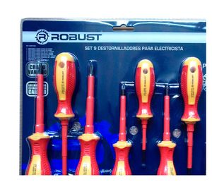 Set destornillador electricista 9 piezas