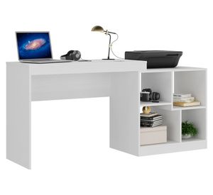 Escritorio librero HO-2904 blanco 75x160x45 cm