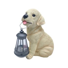 Figura decorativa Perro farol LED