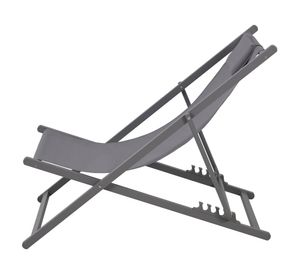 Reposera con almohada 4 posiciones gris