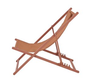 Reposera con almohada 4 posiciones terracota