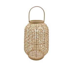 Cesta Ratán luz LED 40x27x27 cm