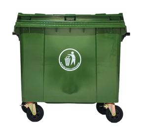 Basurero 660L verde