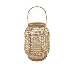 Cesta Ratán luz LED 30x23x23 cm