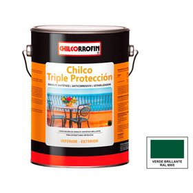 Esmalte anticorrosivo Chilco Triple Protección 1 galón verde