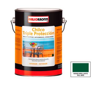Esmalte anticorrosivo Chilco Triple Protección 1 galón verde