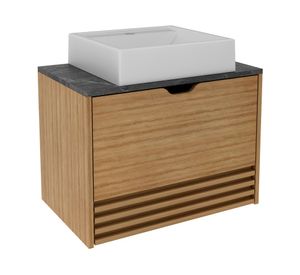 Mueble lavamanos BN3613 almendra 1 puerta 1 cajón + lavamanos