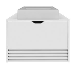 Mueble lavamanos BN3613 blanco 1 puerta 1 cajón + lavamanos