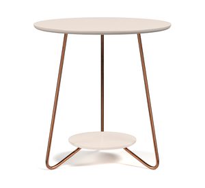 Mesa centro + mesa lateral Liz off white