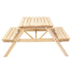 Set comedor 2 bancas Teyu madera