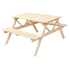 Set comedor 2 bancas Teyu madera