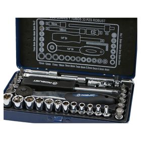 Juego de llaves y tubos 33 piezas