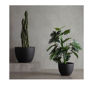 Macetero Lauca negro 36x36x27 cm