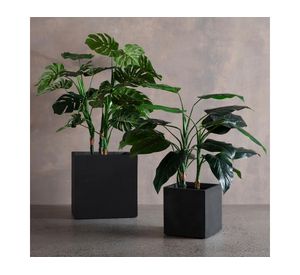 Macetero Patagonia negro 60x60x60 cm