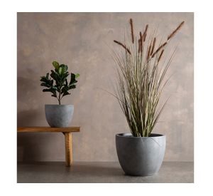 Macetero Lauca gris 36x36x27 cm