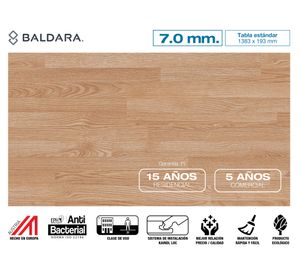 Piso flotante Classic touch roble claro 7 mm 2.67 m2