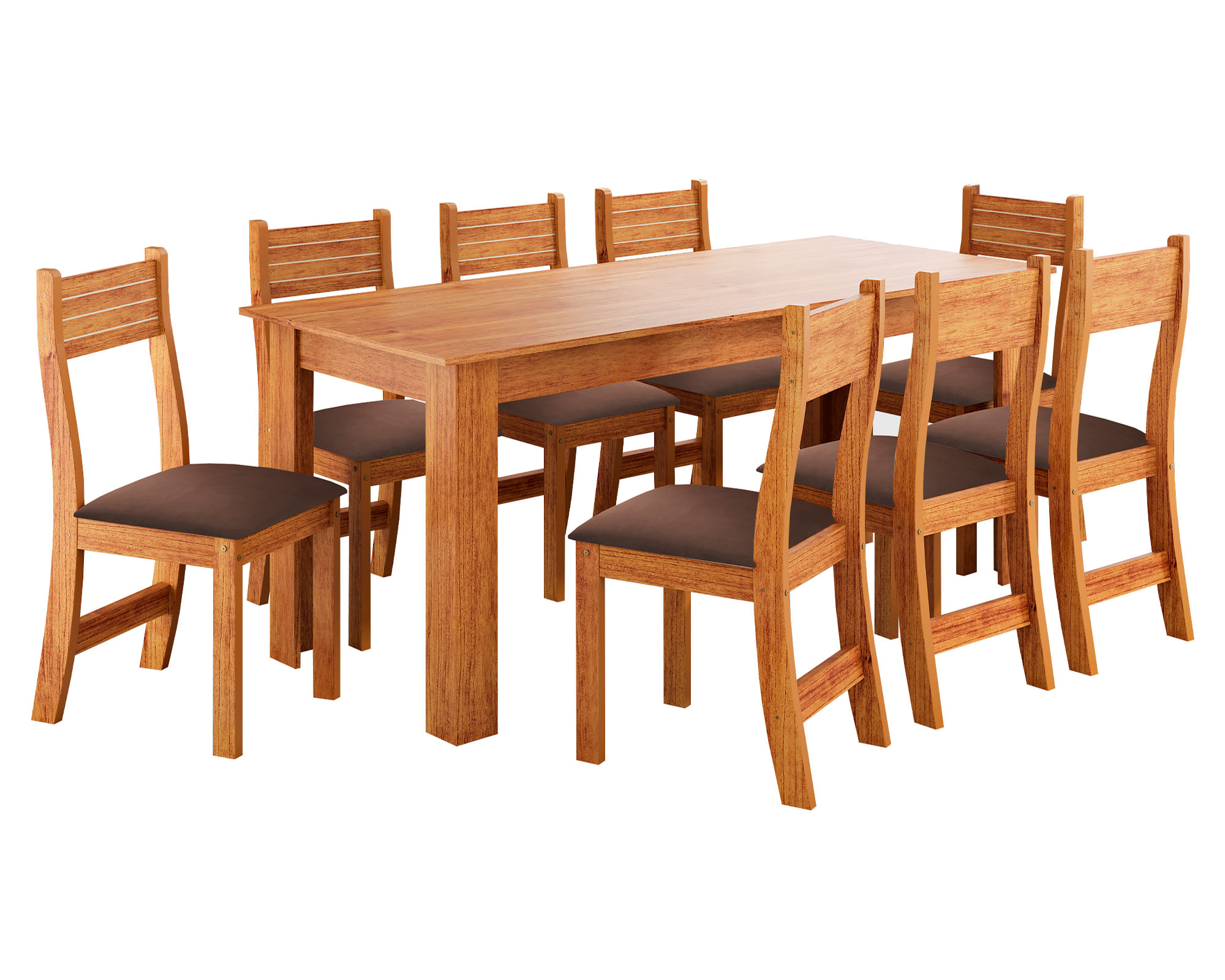 Altavisión Comedor 8 sillas Tomas miel/café