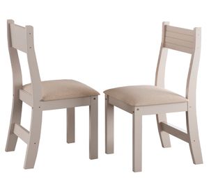 Comedor 6 sillas Violeta blanco/miel