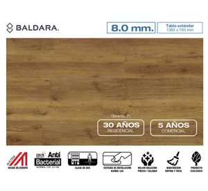 Piso flotante Classic touch roble praga 8 mm 2.40 m2