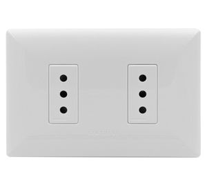 Toma corriente doble S17 10A 2500W blanco