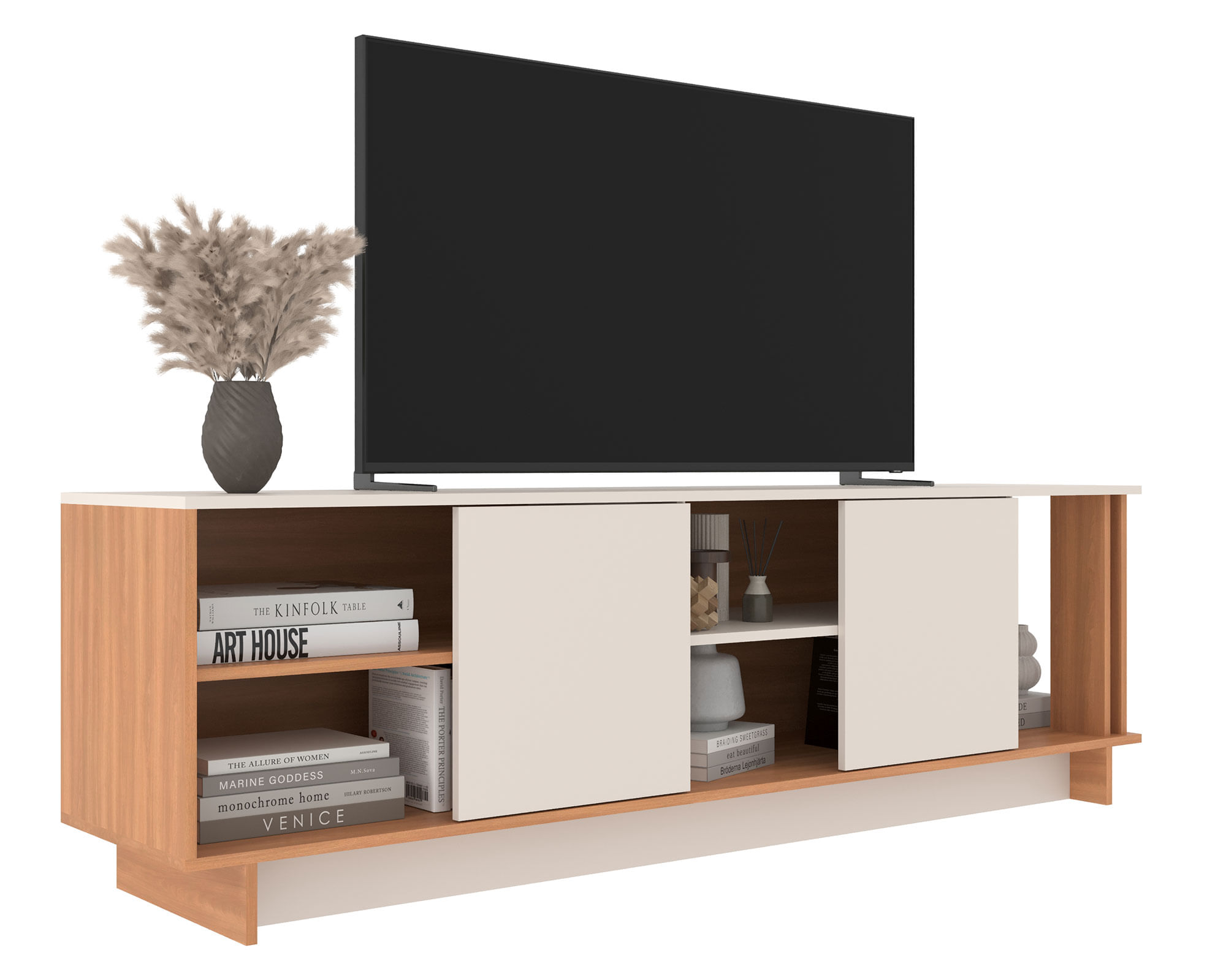 Di Poretti Design Rack TV 70" Los Angeles café/off white