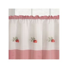 Juego cortina cocina Fresa 3 piezas