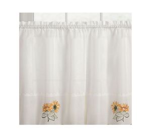 Juego cortina cocina Flores 3 piezas