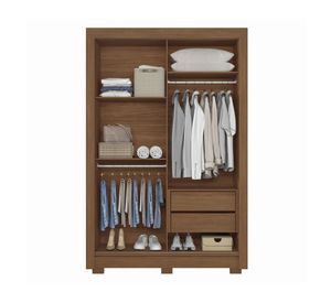 Clóset 2 puertas 2 cajones Lapa jatoba 214x140x49 cm