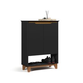 Zapatero Hall 2 puertas negro