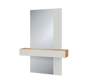 Arrimo TB486E espejo ripado 155x110x29 cm castaño/off white