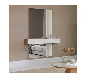 Arrimo TB486E espejo ripado 155x110x29 cm castaño/off white