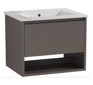 Mueble lavamanos Nepal dark grey 50x60x47 cm + lavamanos