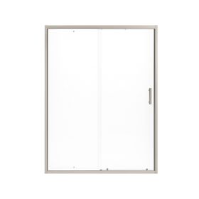 Mampara ajustable frontal 185x120-140 cm terminación cromada