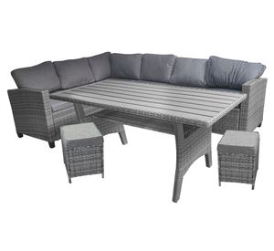 Set comedor exterior Esquinero achiote B Toscana 7 personas