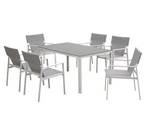 Set comedor exterior Osman 6 personas