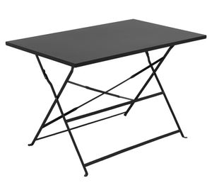 Set comedor exterior Melody negro 4 personas