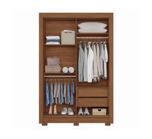 Clóset 2 puertas 2 cajones Lapa jatoba 214x140x49 cm