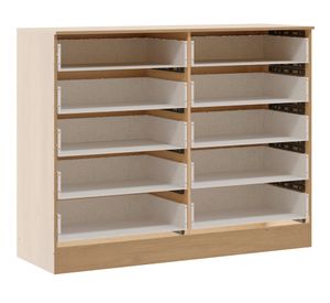 Cómoda Mar café 10 cajones