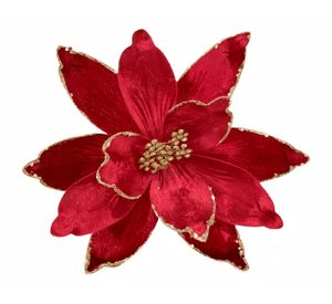Flor rojo oscuro colección Brillos 24 cm