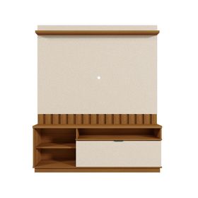 Centro de entretenimiento 60" Diamantina café/off white 182.5x150x33.5 cm