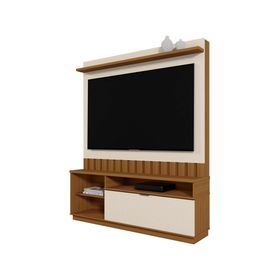 Centro de entretenimiento 60" Diamantina café/off white 182.5x150x33.5 cm
