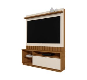 Centro de entretenimiento 60" Diamantina café/off white 182.5x150x33.5 cm