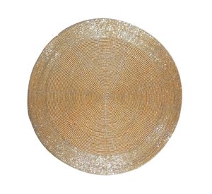 Individual Mostacillas dorado 30 cm