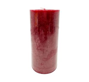 Vela Pilar mottle rojo 15x6.8 cm